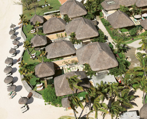 Constance Belle Mare Plage from above