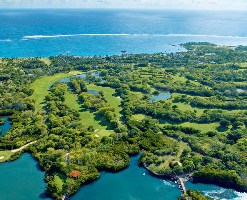 Constance Le Prince Maurice Golf Course Flyover Constance Le Prince Maurice Golf Course Flyover